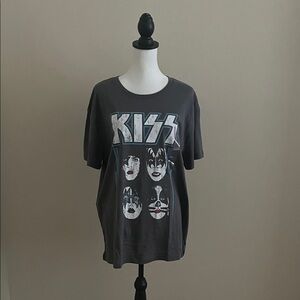 Kiss, Kids Short Sleeve Tee - Dark Gray